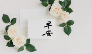 最美的早安问候 最美的早安问候图片