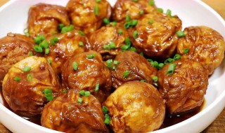 红烧肉丸子的调汁方法（红烧肉丸子的调汁方法大全）