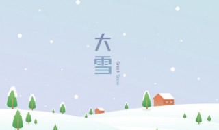 大雪节气问候语简短 大雪节气问候语简短图片