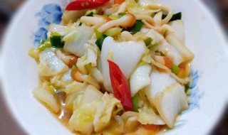 炒白菜蘑菇怎么做 白菜炒蘑菇的方法