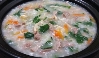 青菜瘦肉粥正宗的做法（青菜瘦肉粥正宗的做法视频）