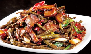 干豆角炒腊肉做法 干豆角炒腊肉做法视频