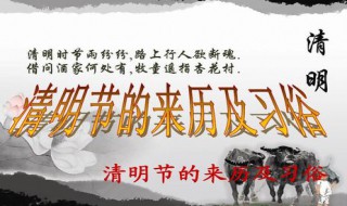 清明节的来历简单介绍（清明节的来历简单介绍20字左右）