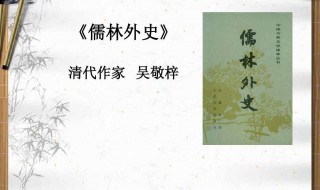 儒林外史简介 儒林外史简介20字
