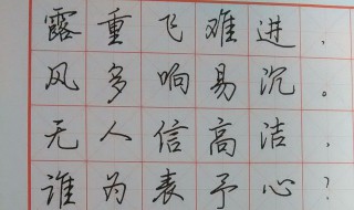 硬笔写诗的技巧（硬笔书法怎么写诗）
