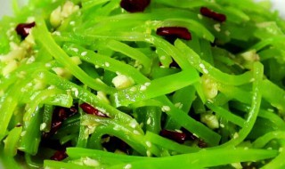 凉拌莴笋丝用焯水吗 炒莴笋焯水好还是不焯水好