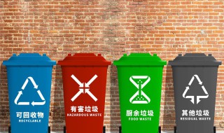 四种垃圾桶的标志