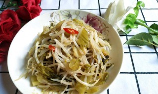 酸菜炒豆芽的做法步骤 酸菜炒豆芽的家常做法