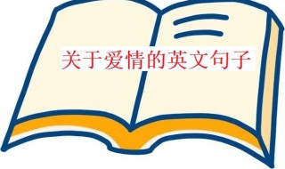 关于爱情的英文句子（关于爱情的英文句子伤感）