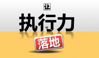 提高执行力的关键是什么（提高执行力的关键是什么意思）