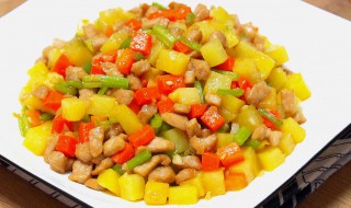 三丁炒肉碎怎么做