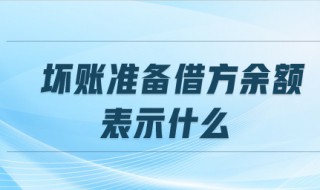 怎样计提坏账准备 坏账准备借方余额表示什么