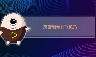飞机上可以带牙膏吗 飞机上可以带牙膏吗有什么规定