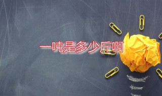 一吨是多少斤啊 一吨是多少千克