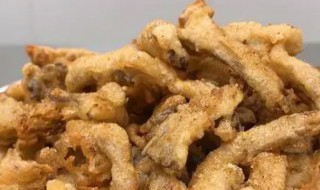 非油炸版椒盐蘑菇的做法 怎样做椒盐蘑菇酥脆