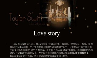 love story歌词 歌曲love story的歌词