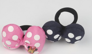 手工刺绣发带 刺绣波点发绳的做法