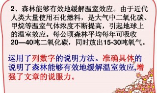 列数字的说明方法有什么好 列数字的说明方法有什么好处10字