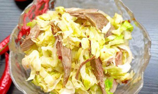 圆白菜拌鸽胸肉的做法（乳鸽和卷心菜能一起吃）