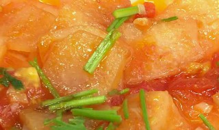 西红柿烧冬瓜的做法（西红柿烧冬瓜的做法视频）
