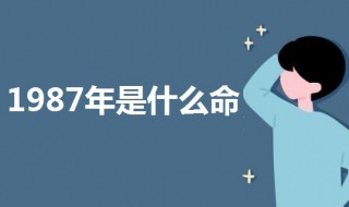 1987年是什么命 属蛇的1987年是什么命