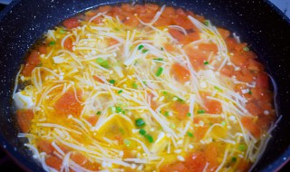 番茄金针菇汤的做法 番茄金针菇汤的做法大全