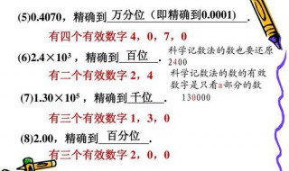 初中有效数字的定义 初中数学有效数字的定义