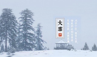 大雪节气是什么意思（何为大雪节气）