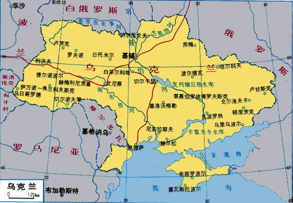 乌克兰面积和人口，国土地图多大 乌克兰的人口和国土面积各是多少