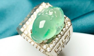 冰种翡翠戒面 冰种翡翠戒面镶嵌图片