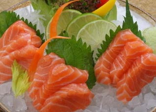 暖色调橙汁三文鱼