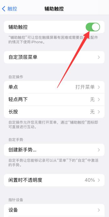 iPhone手机通过辅助触控确认怎么用