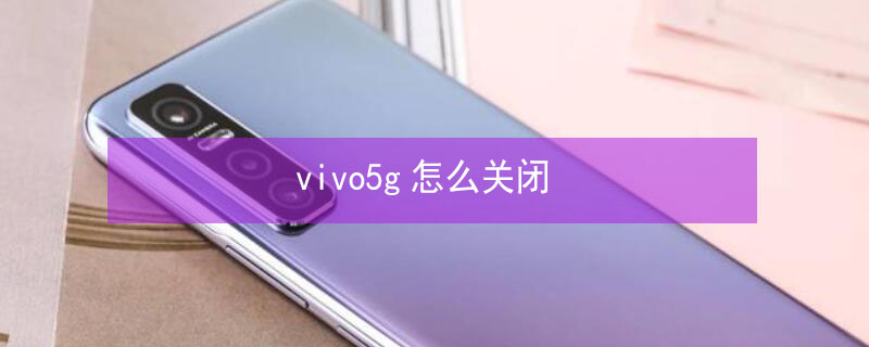 vivo5g怎么关闭