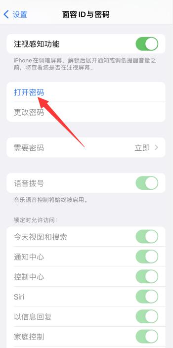 iPhone手机如何设置开机密码