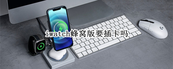 iwatch蜂窝版要插卡吗（iwatch4蜂窝版要插卡吗）