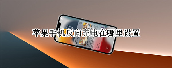 苹果手机反向充电在哪里设置（iphone反向充电在哪里）