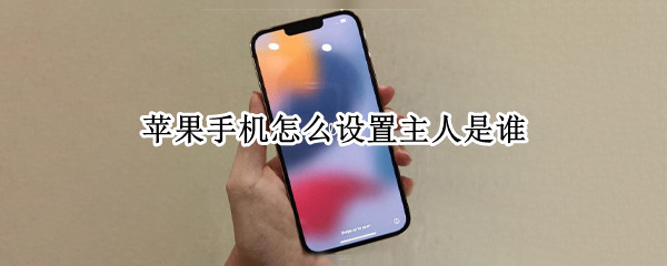 苹果手机怎么设置主人是谁 怎么设置iPhone的主人是谁