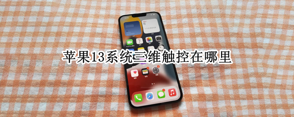苹果13系统三维触控在哪里（iphone13三维触控在哪）