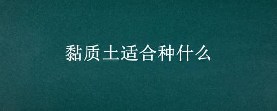 黏质土适合种什么 黏质土适合种什么样的植物