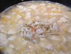 蟹肉豆腐粥的材料和做法步骤 蟹肉豆腐汤
