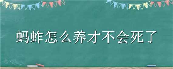 蚂蚱怎么养才不会死了