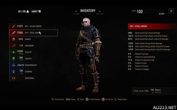 《巫师3：狂猎》二周目猫套和暴伤套伤害解析