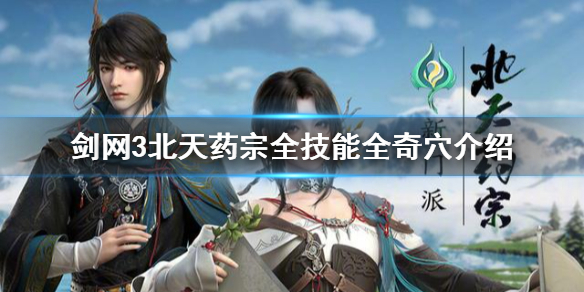 剑网3北天药宗技能有什么（剑网三北天药宗技能）
