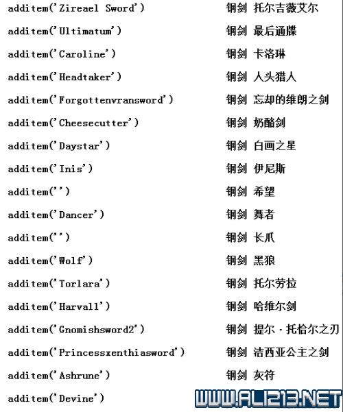 《巫师3：狂猎》控制台钢剑银剑名称