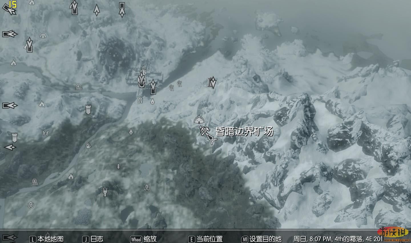 《上古卷轴5：天际》全种类矿洞采集图