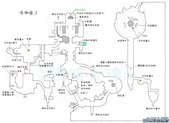 《黑暗之魂3》中文全物品收集标注地图合集 灰烬墓地+传火祭祀场所
