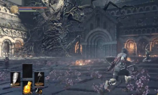 《黑暗之魂3》咒蚀大树简易打法技巧（黑暗之魂3咒蚀大树怎么打）