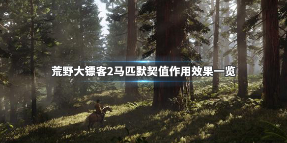 荒野大镖客2马匹默契值怎么提升（荒野大镖客2怎么提高马匹默契度）