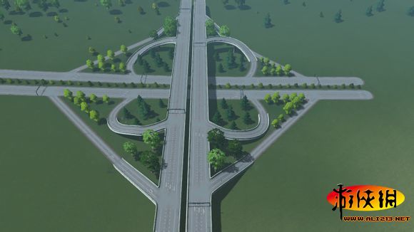 《城市：天际线》多种立交桥模板推荐 基础T型立交