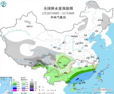 西南华南多低温阴雨天气（华南地区雨季）